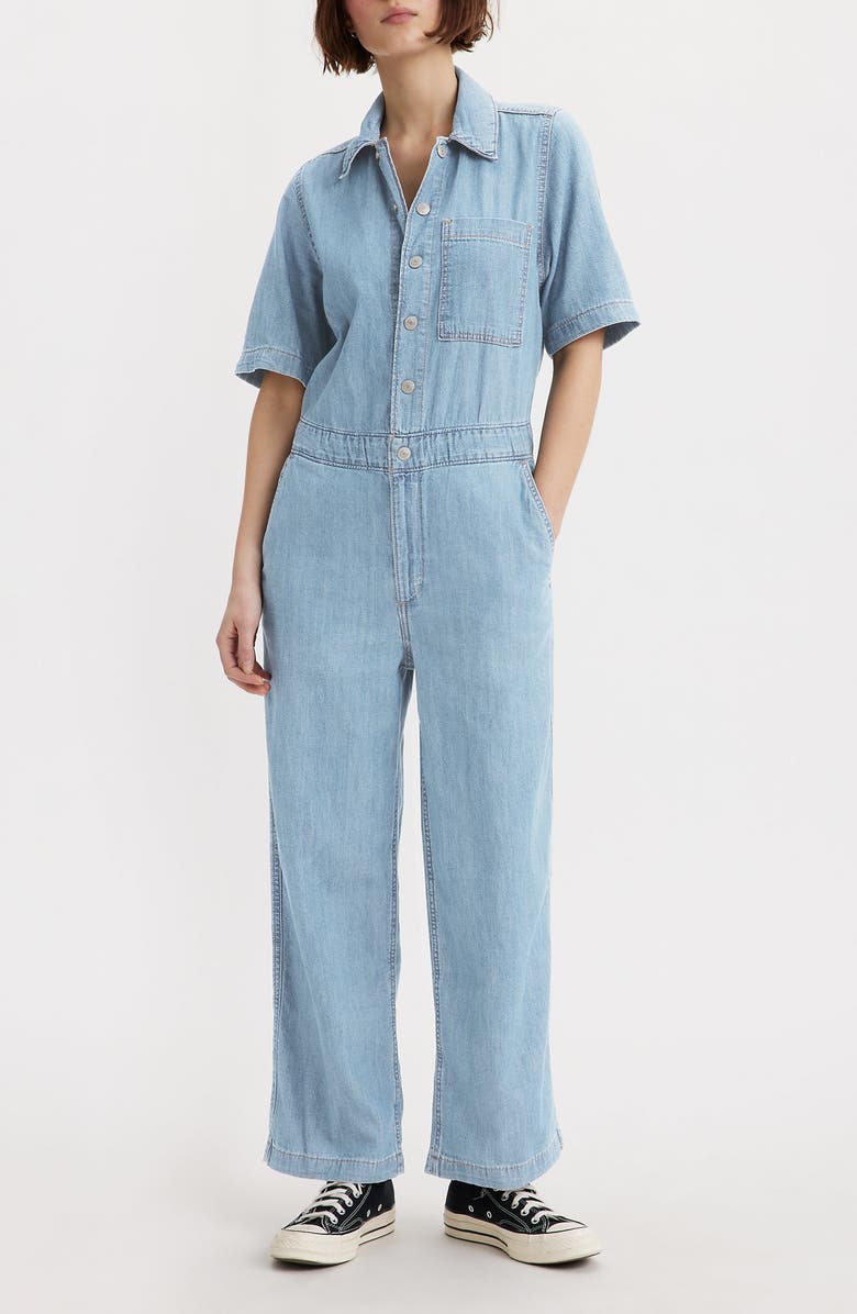 Levi's<sup>®</sup> Heritage Short Sleeve Jumpsuit, Main, color,
