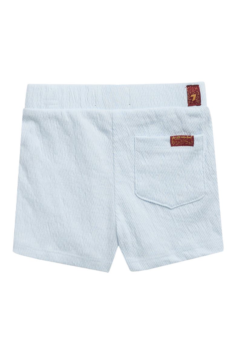 Crinkle Cotton Blend Polo & Shorts Set, Alternate, color, MISTY BLUE