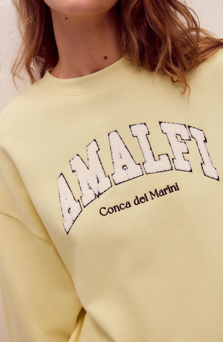 NEXT Bouclé Amalfi Graphic Sweatshirt, Main, color,