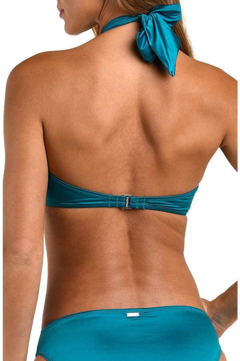 Krysta Liquid Shine Bikini Top, Alternate, color, CRYSTAL TEAL