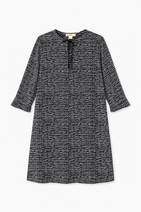 Geo Swim Dress Short Sleeve Above Knee Swim Dress