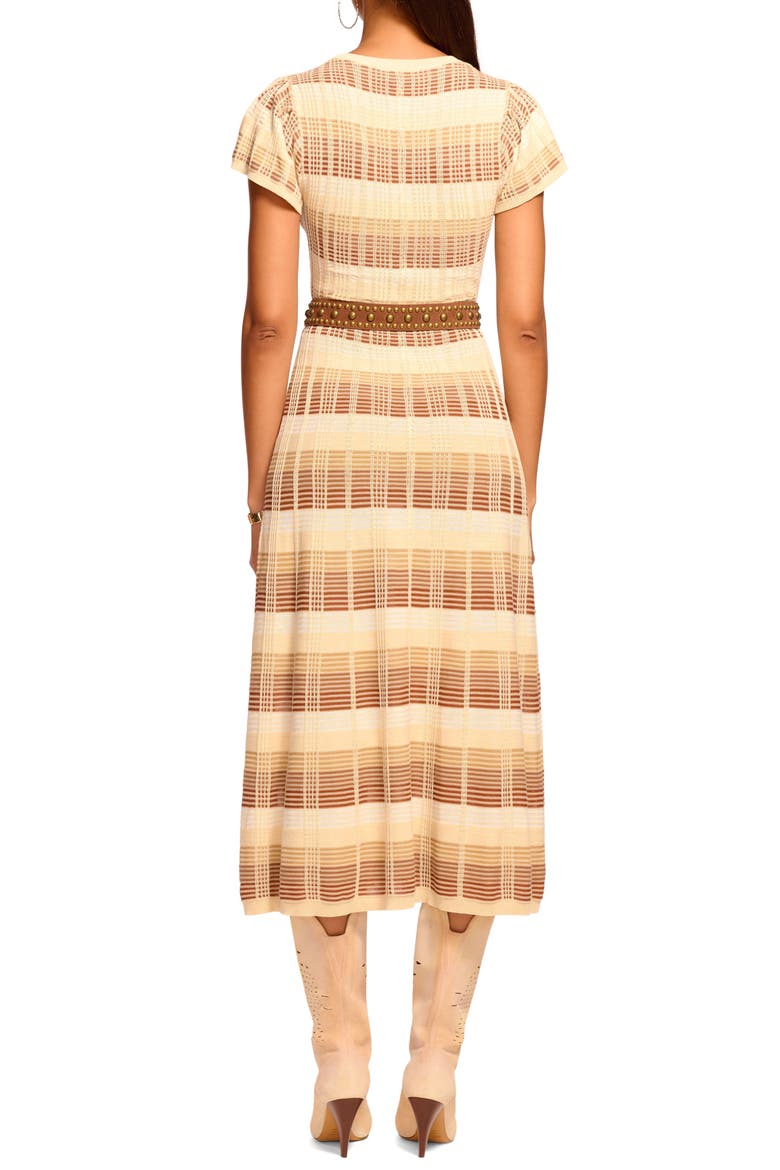 Rachel Midi Dress, Alternate, color, LIGHT BONE COMBO