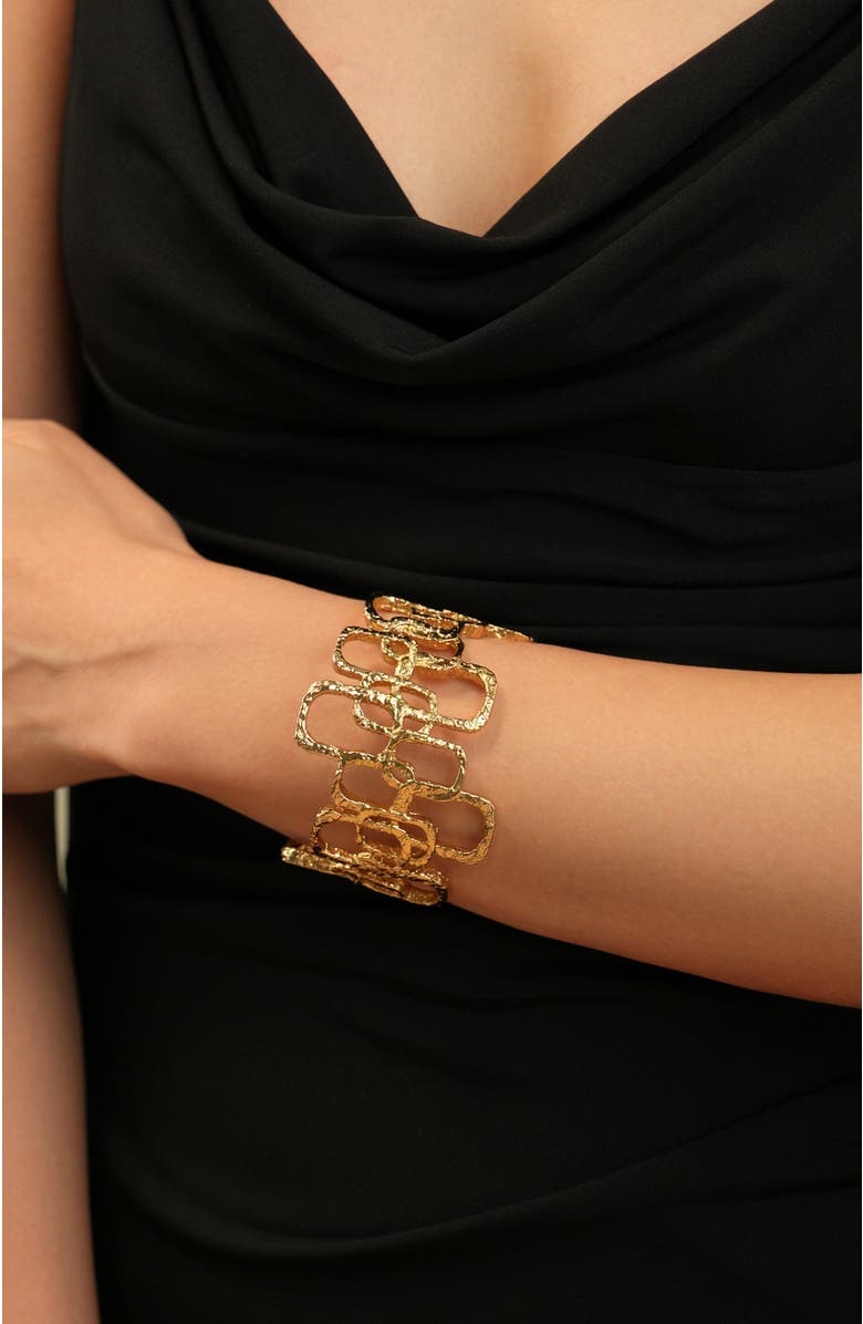 RC RETRO CHIC Roman Arc Golden Bracelet, Alternate, color, Gold