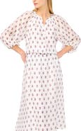Halogen® Floral Raglan Sleeve Button-Up Shirt