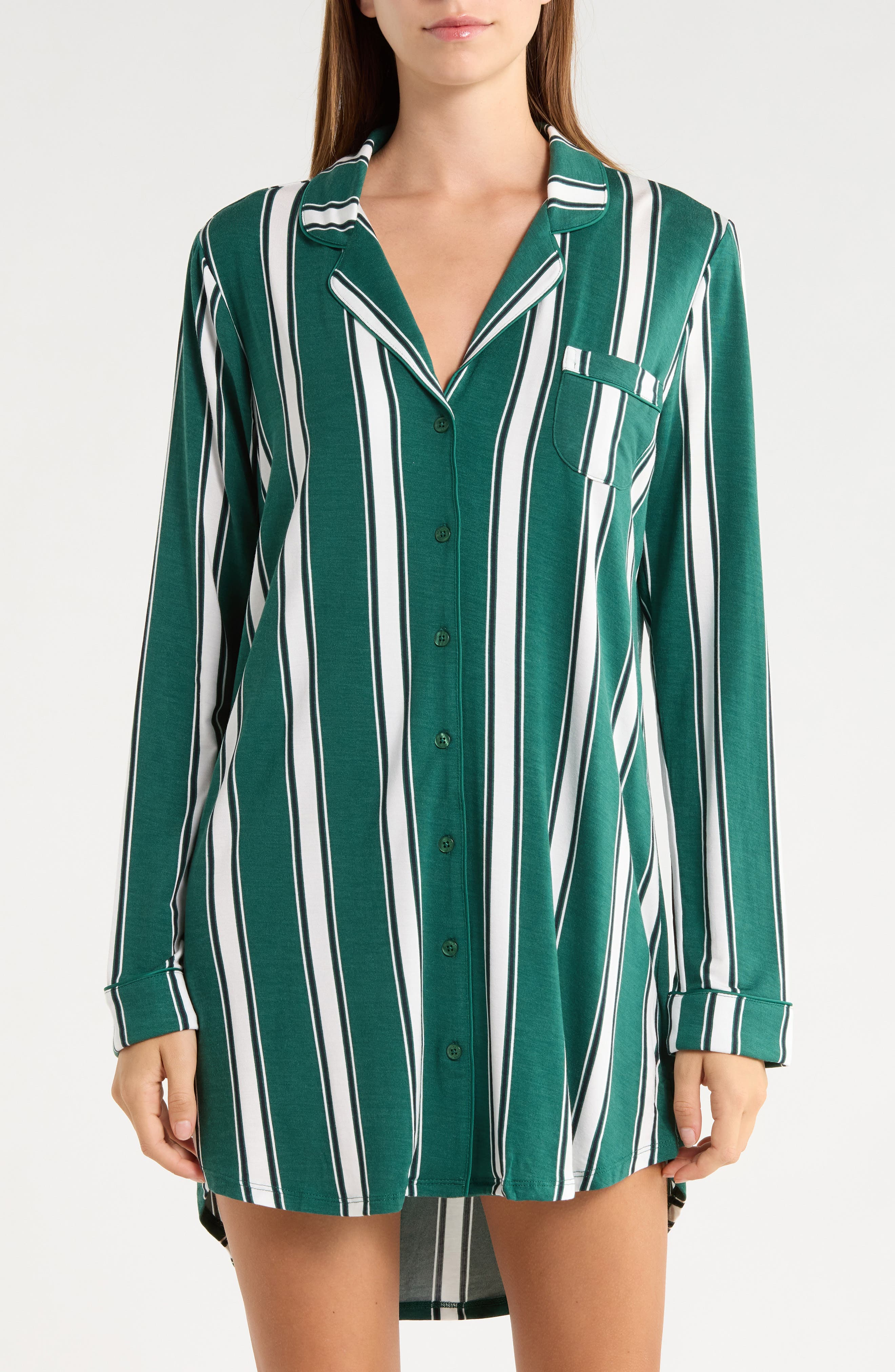 GREEN E- IVORY FESTA STRIPE