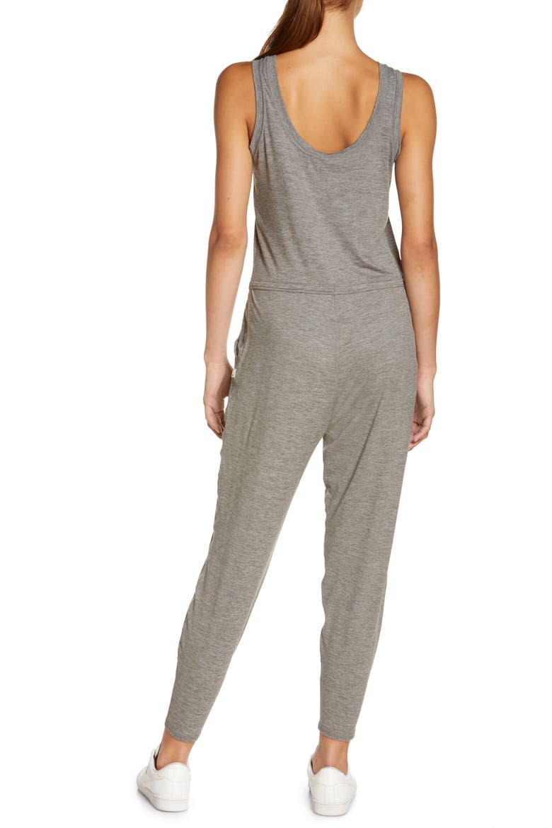 Lux Harem Jumpsuit, Alternate, color, HEATHER GREY