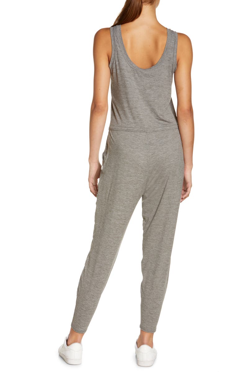 Vuori Lux Harem Jumpsuit, Alternate, color, Heather Grey