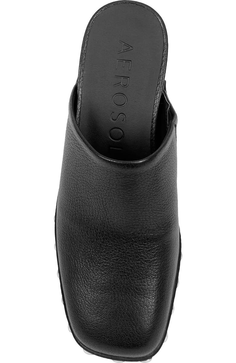 Aerosoles Cheryl Stud Clog, Alternate, color, Black Leather With Studs