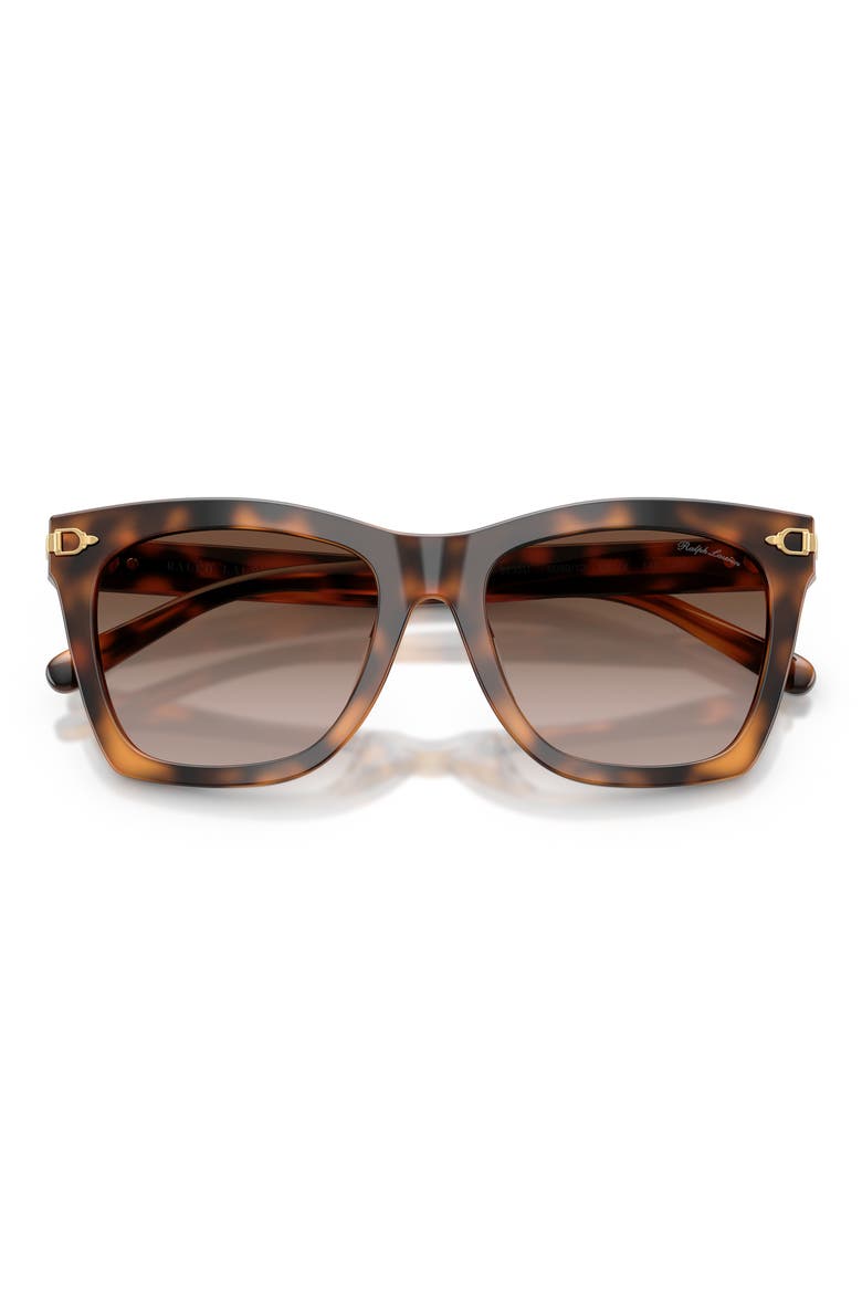54mm Square Sunglasses, Alternate, color, HAVANA / GRADIENT BROWN