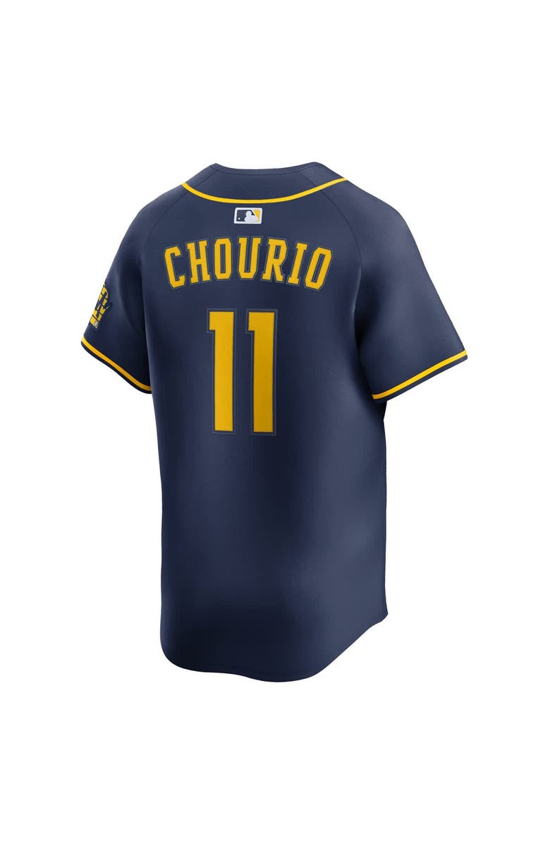 Nike Men's Nike Jackson Chourio Navy Milwaukee Brewers Alternate 2 Limited Jersey, Alternate, color, Navy