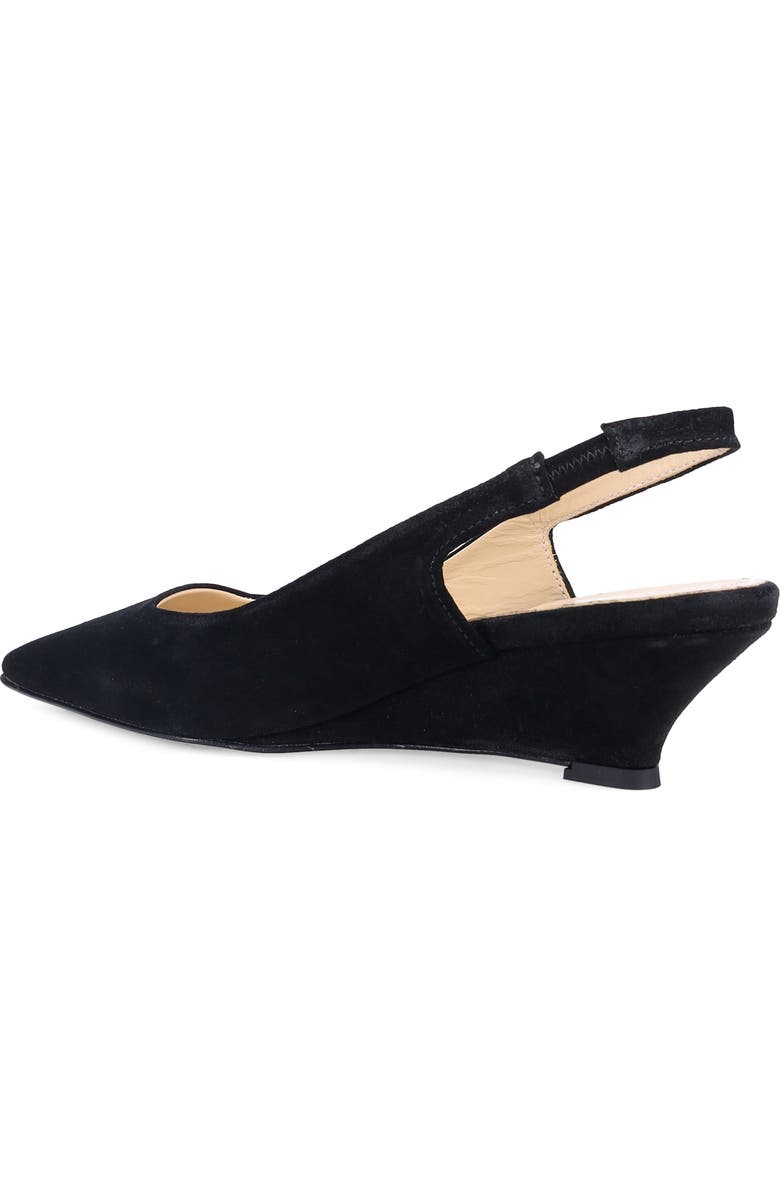 Ron White Bryne Pointed Toe Slingback Pump, Alternate, color, Onyx