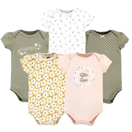 Hudson Baby Cotton Bodysuits 5-pack
