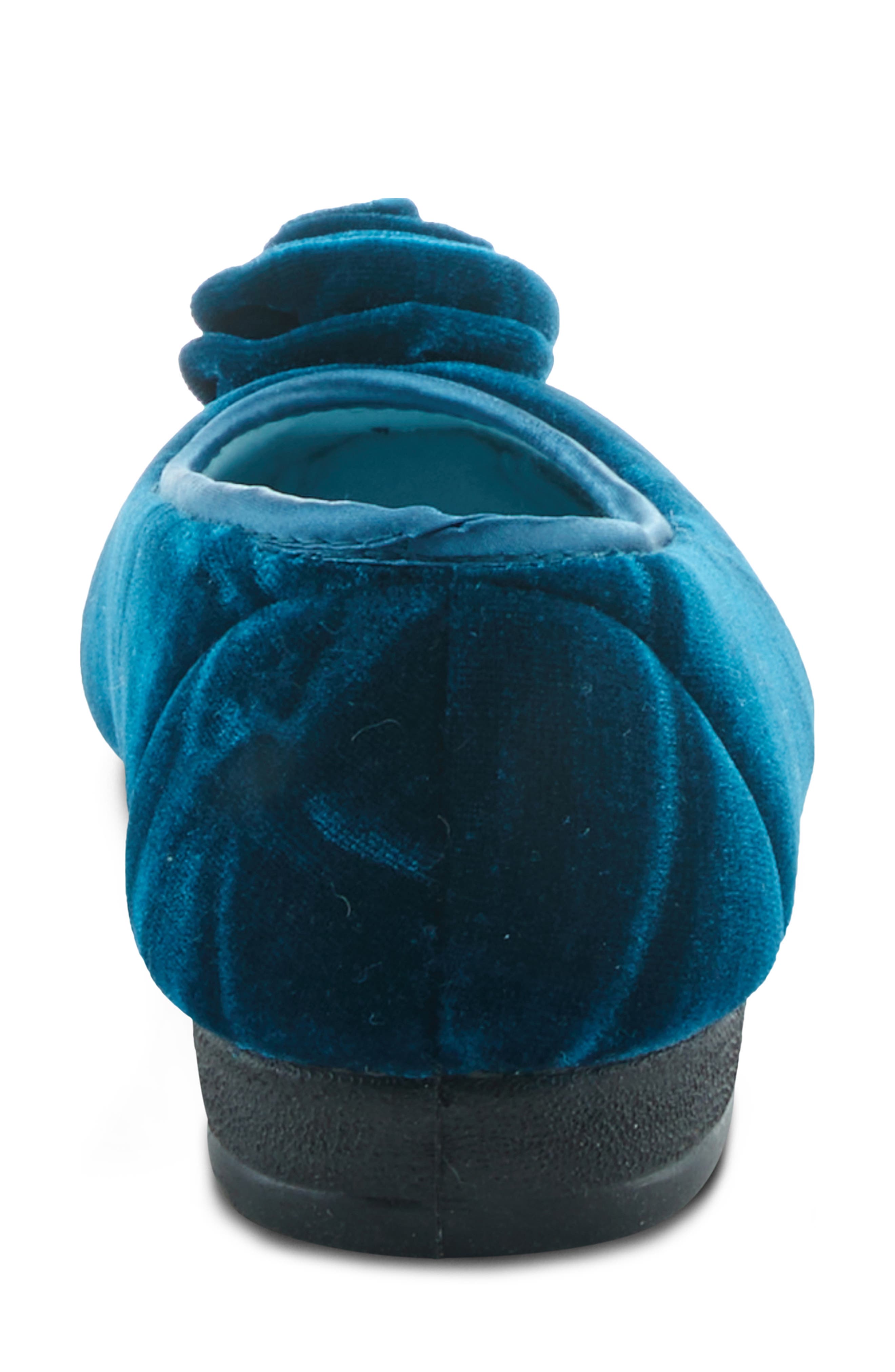 Flexus by Spring Step Roseloud Velvet Slipper, Alternate, color, 