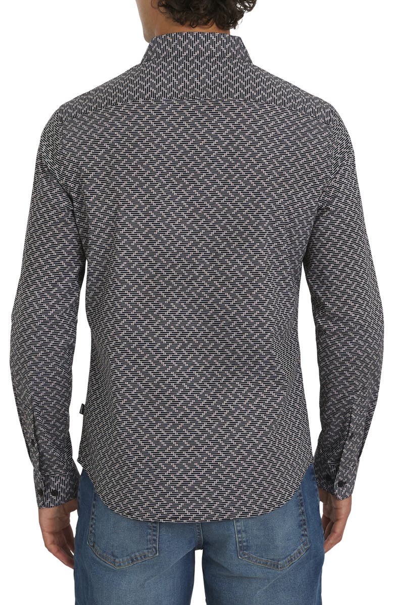 DKNY SPORTSWEAR Forbes Button-Up Shirt, Alternate, color, Black