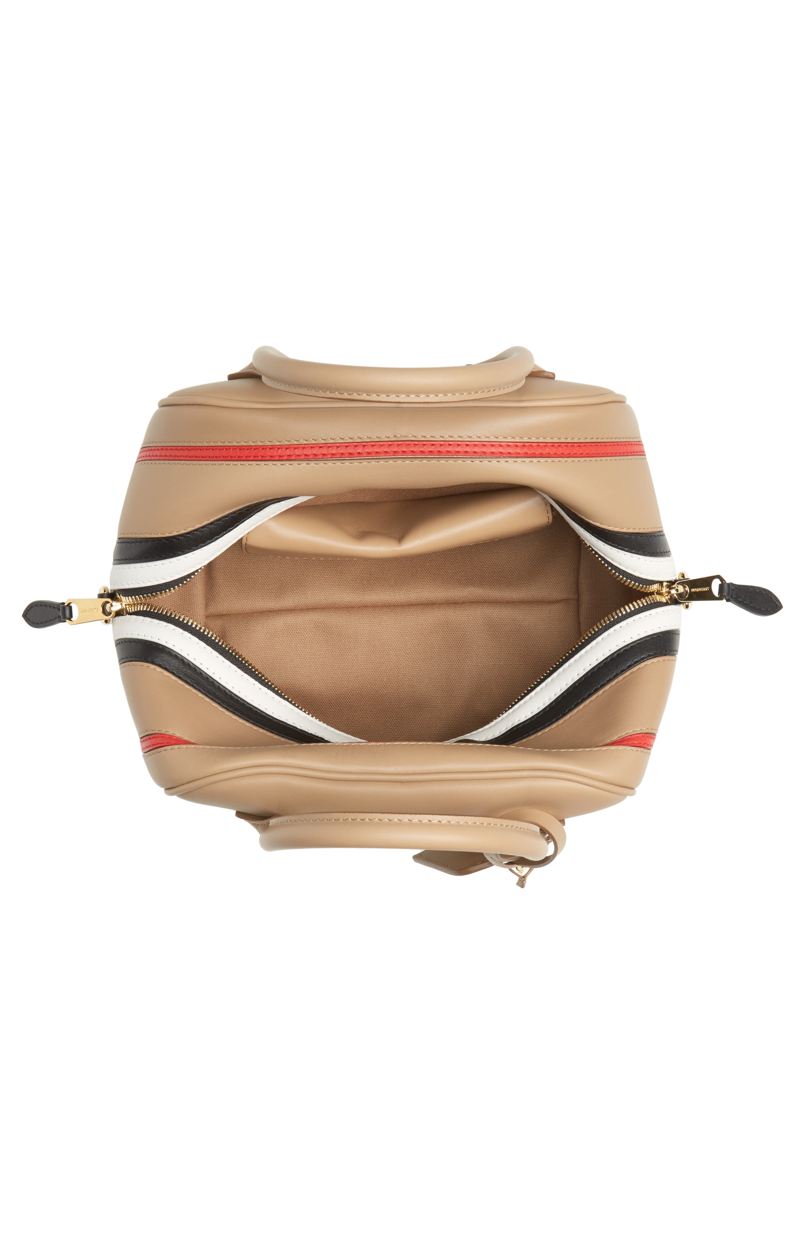 Burberry Small Leather Cube Bag, Alternate, color, 