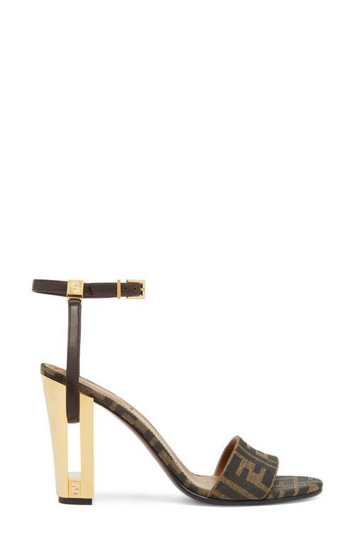Fendi Delfina 95 Monogram Sandals In Multicolor