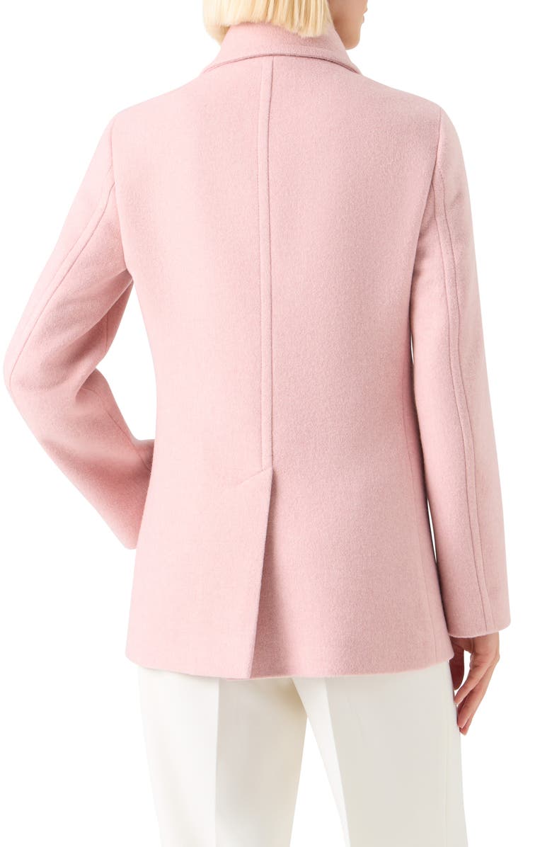 Akris punto Wool Blend Peacoat, Alternate, color, Rose