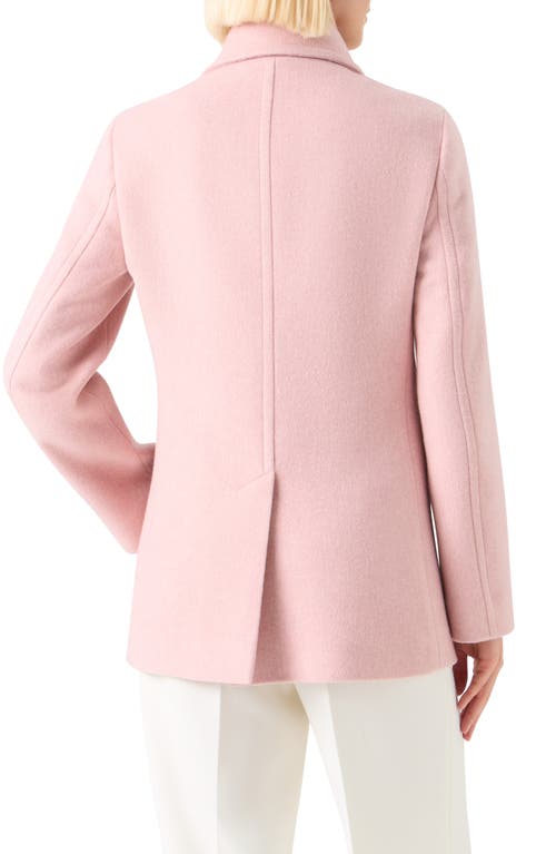 Akris Punto Wool Blend Peacoat In Pink