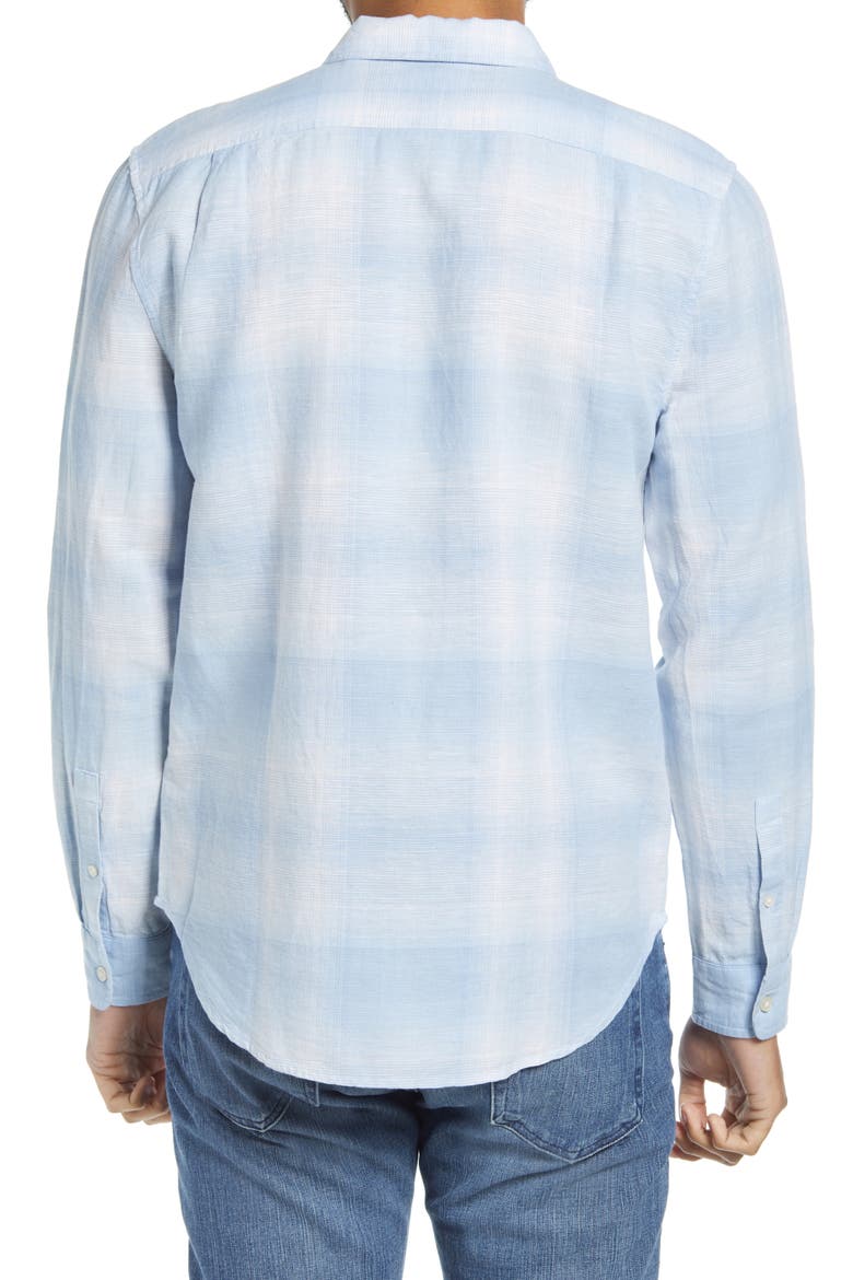 Flap Pocket Button-Up Shirt, Alternate, color, POWDER BLUE