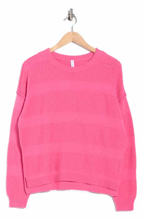 WISHLIST Texture Stripe Pullover Sweater