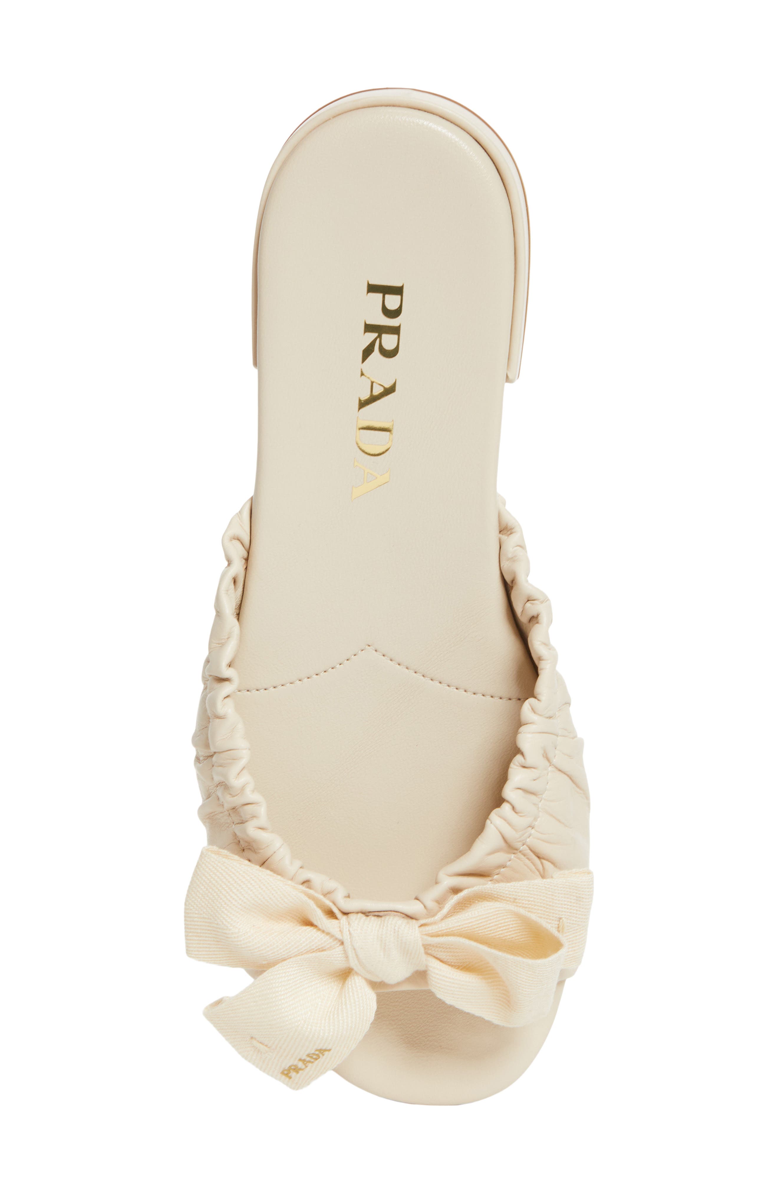 Bow Slide Sandal, Alternate, color, AVORIO