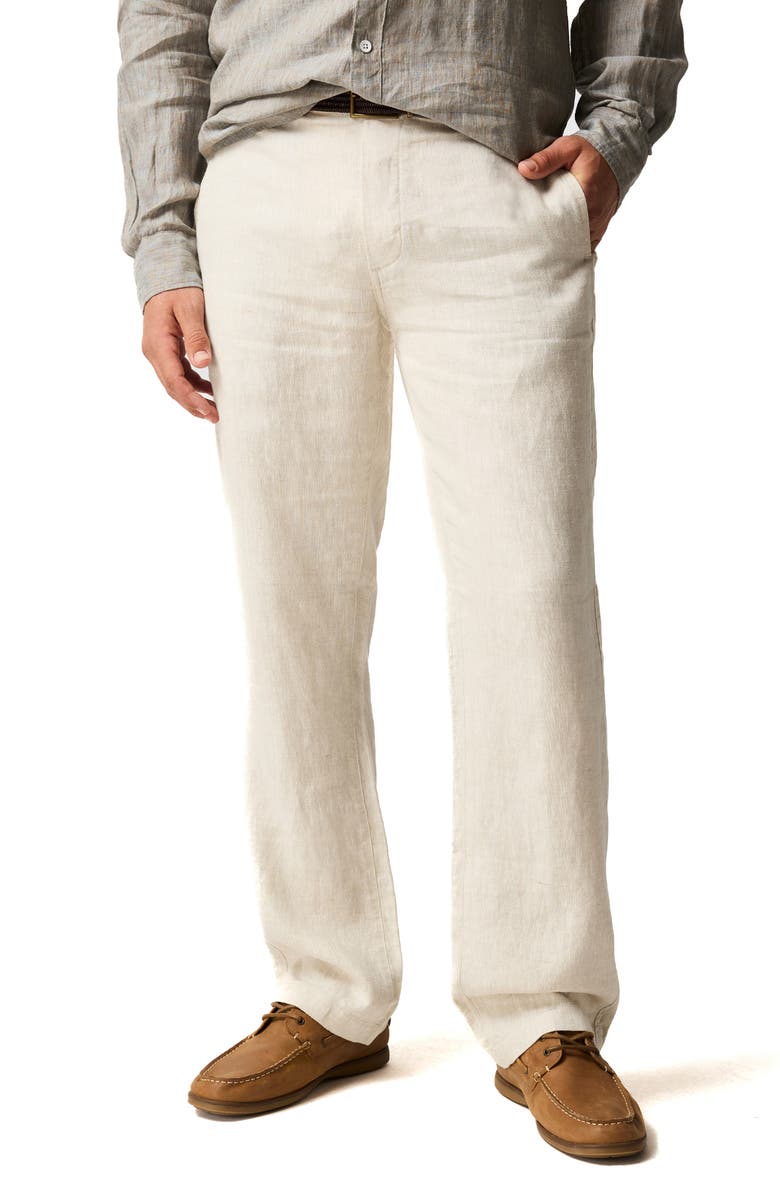 Rodd & Gunn Linen Resort Pants, Main, color, Oatmeal