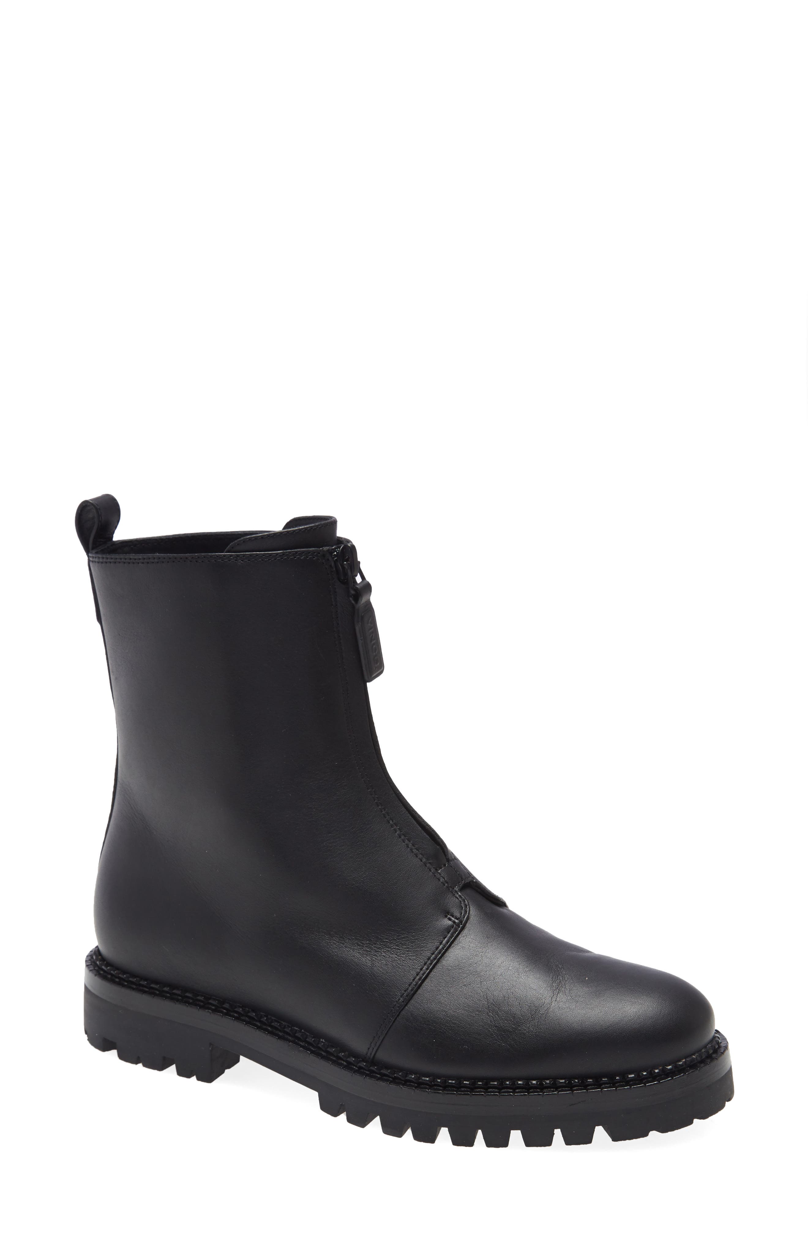 Vince Cabria Water Resistant Front Zip Boot, Main, color, 