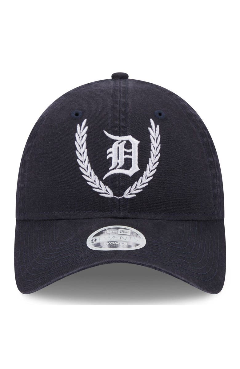 New Era Women's New Era Navy Detroit Tigers Leaves 9TWENTY Adjustable Hat, Alternate, color, 
