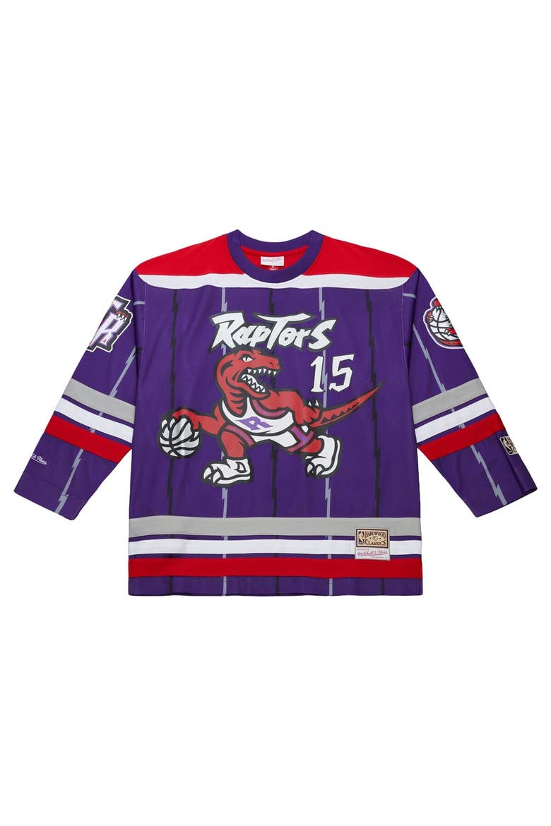 Unisex Mitchell & Ness Vince Carter Purple Toronto Raptors Maxxed Out Fashion Hockey Jersey, Alternate, color, Purple