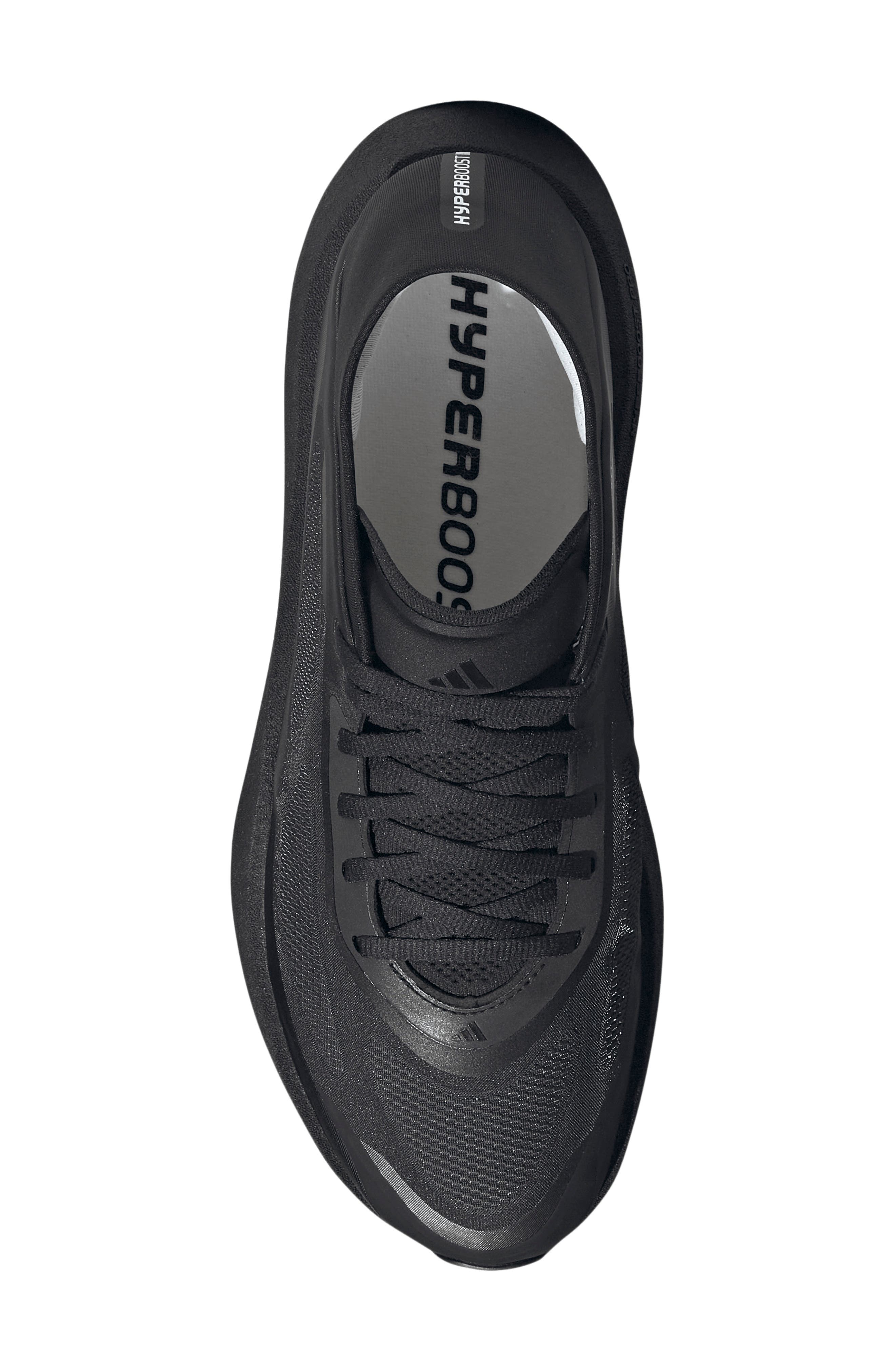 Hyperboost Run Running Shoe, Alternate, color, CORE BLACK/ WHITE/ CORE BLACK