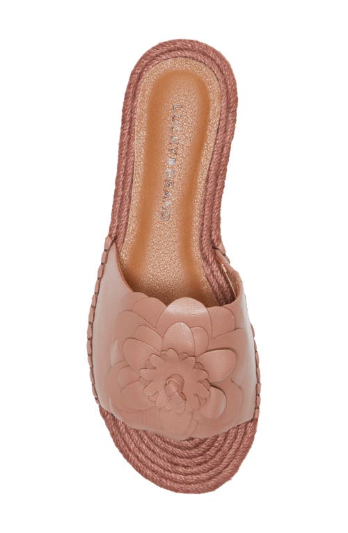 Shop Lucky Brand Biricha Slide Sandal In Rose Dusk