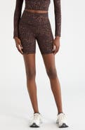 MPG Cloud Leopard Print Bike Shorts