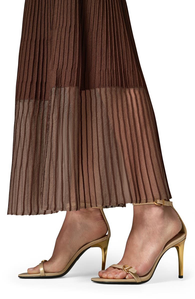 Donna Karan New York Belted Cap Sleeve Maxi Dress, Alternate, color,