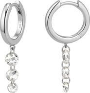 MADE BY MARY Dew Drop Floating Hoop Earrings