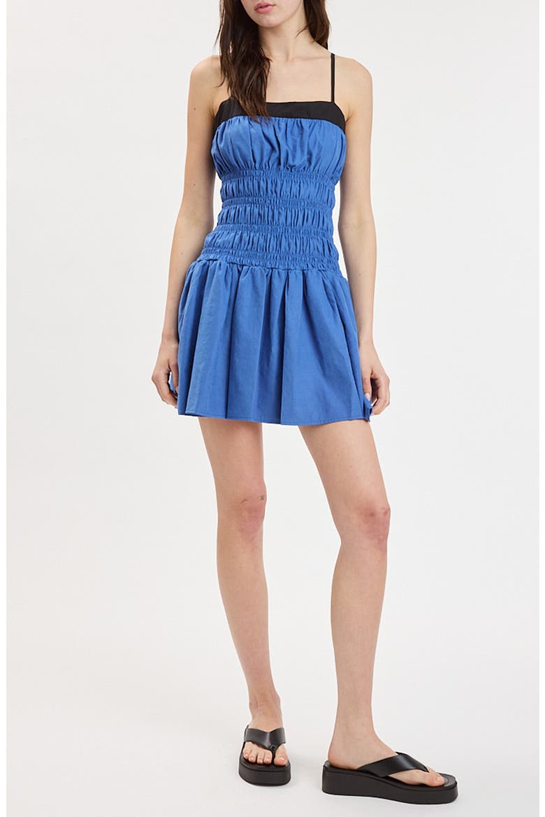Tiered Smocked Tank Minidress, Main, color, BLUE