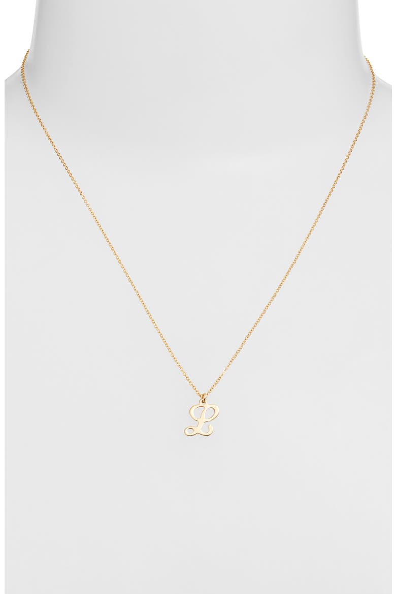 Gianna Initial Pendant Necklace, Alternate, color, GOLD / L