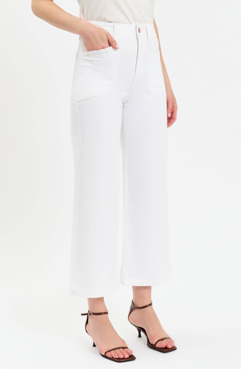DAZE Valley Girl Crop Wide Leg Pants, Alternate, color, Lamb