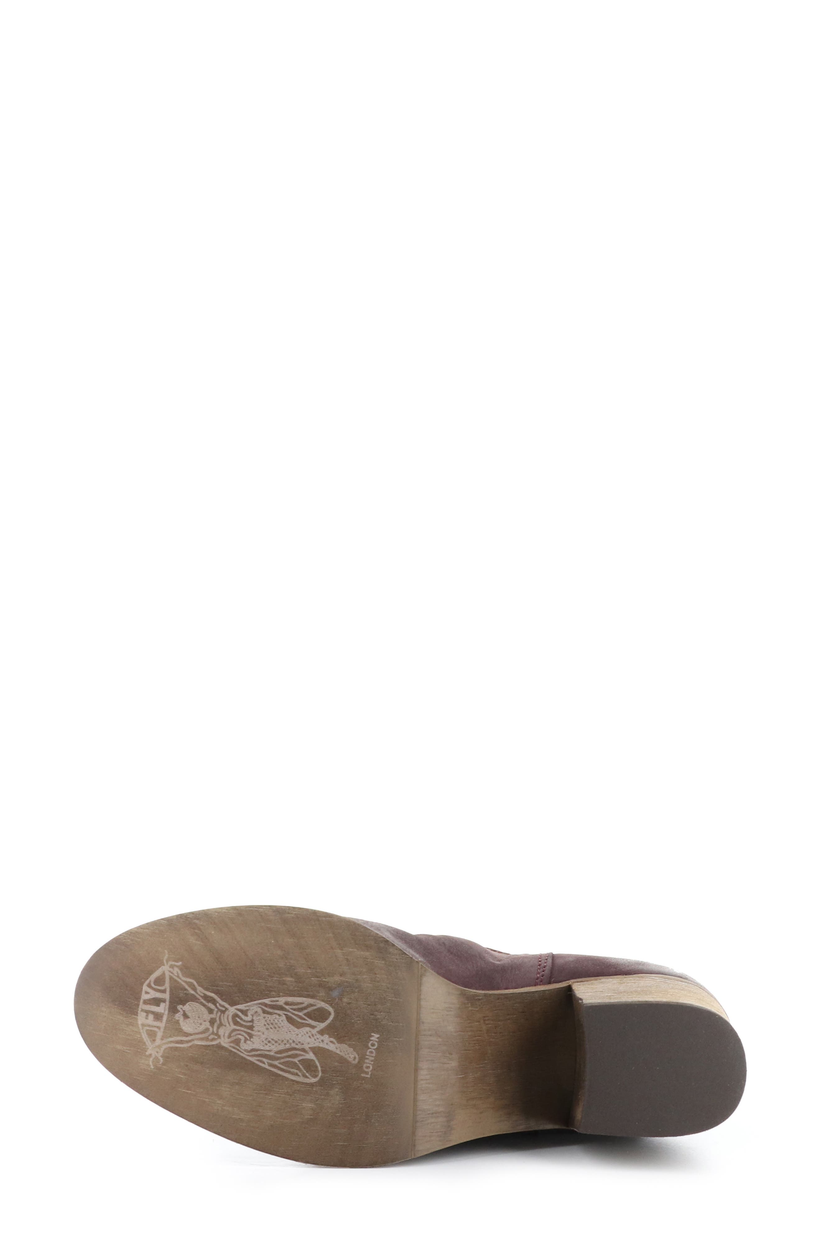 Fly London Daxi Western Boot, Alternate, color, Burgundy Oil Nob