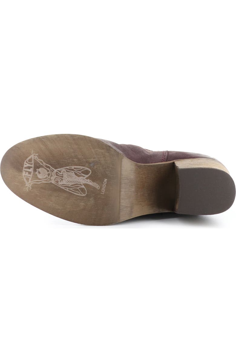 Fly London Daxi Western Boot, Alternate, color, Burgundy Oil Nob