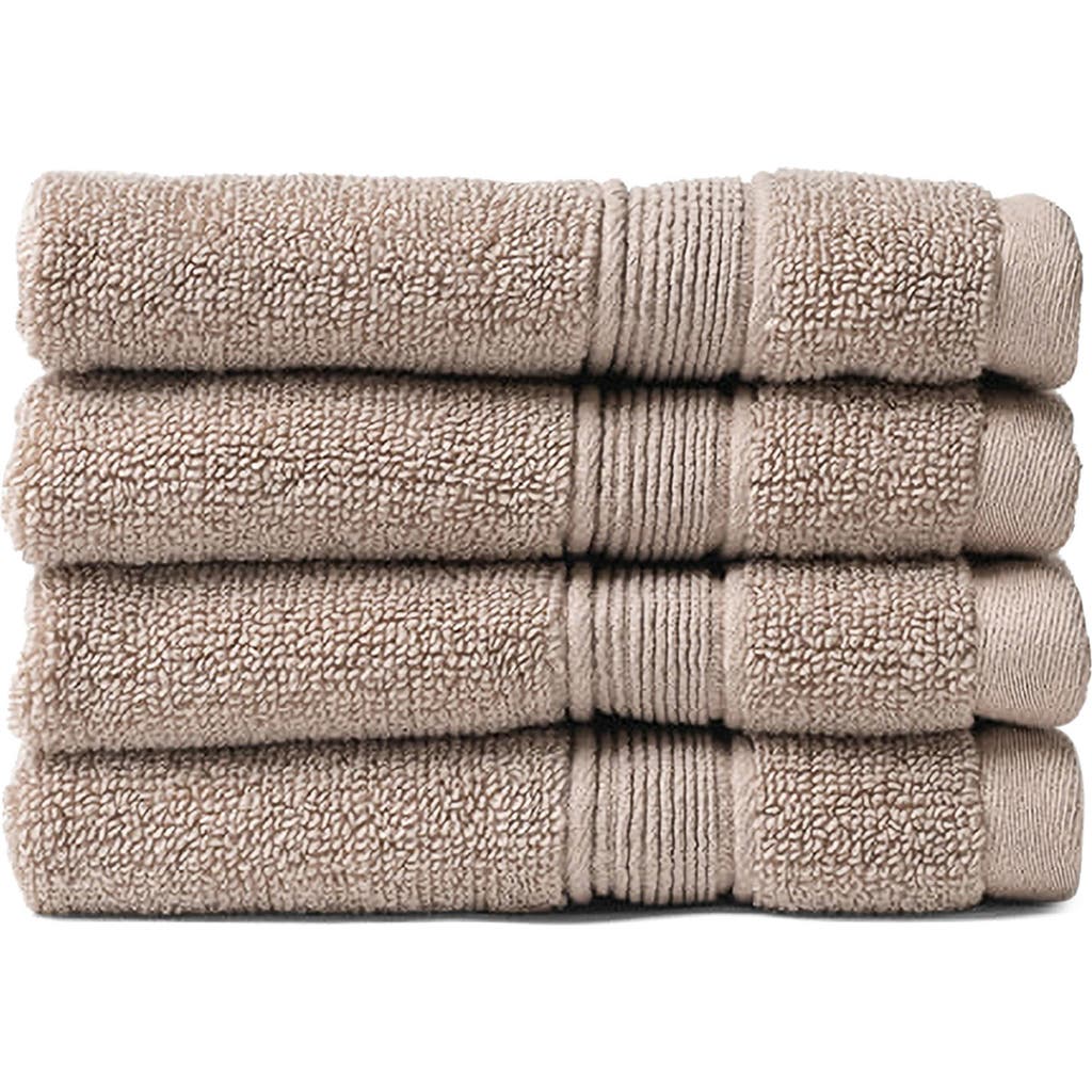 Cozy Earth Luxe Set Of 4 Washcloths In Brown