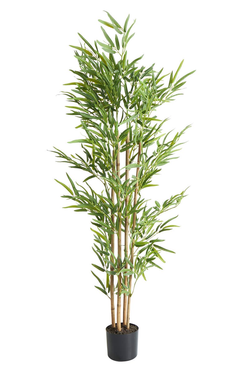 GINGER BIRCH STUDIO Artificial Bamboo Potted Tree, Alternate, color,