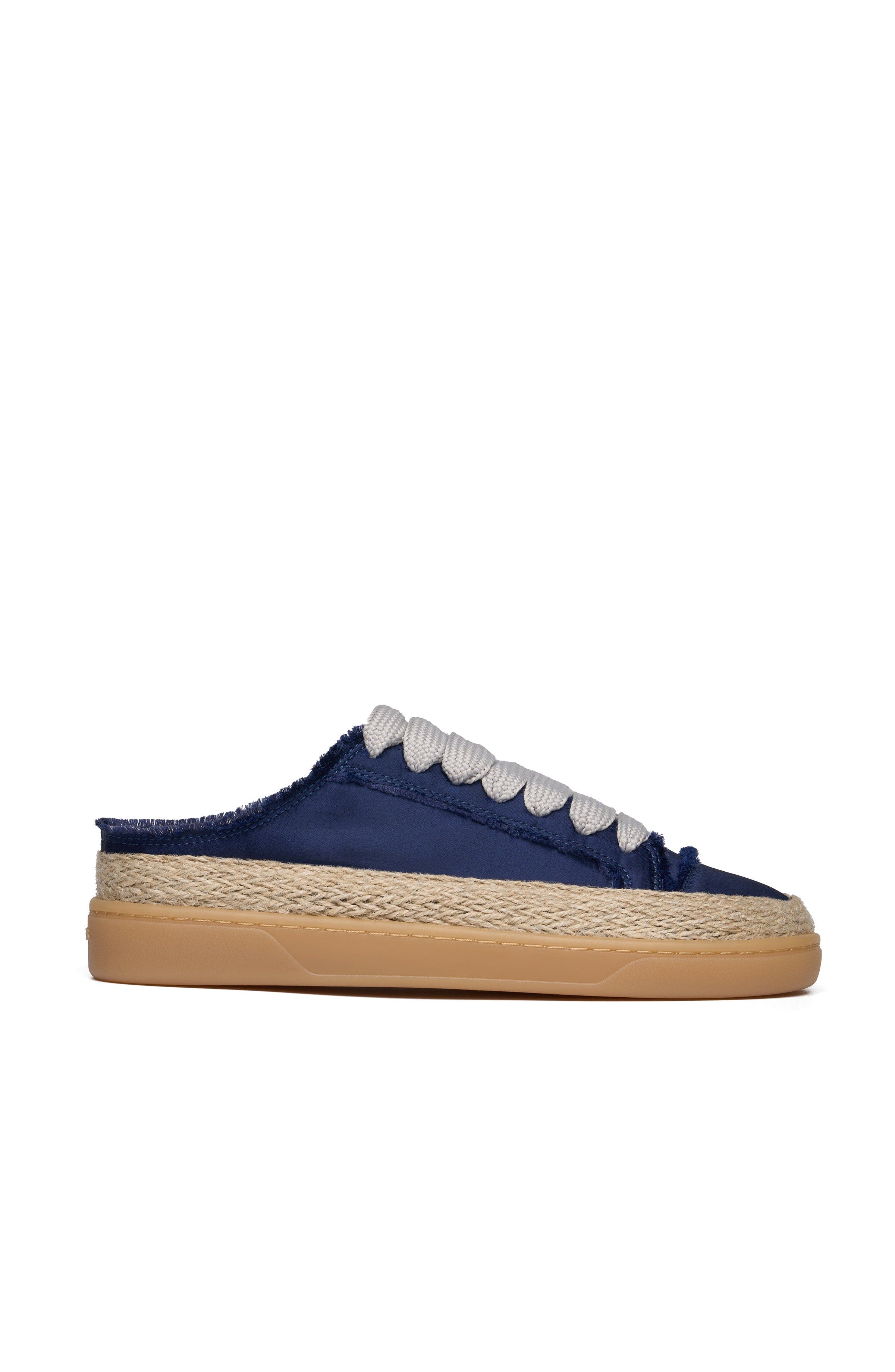 Henlen Satin Mule Sneaker, Main, color, Navy