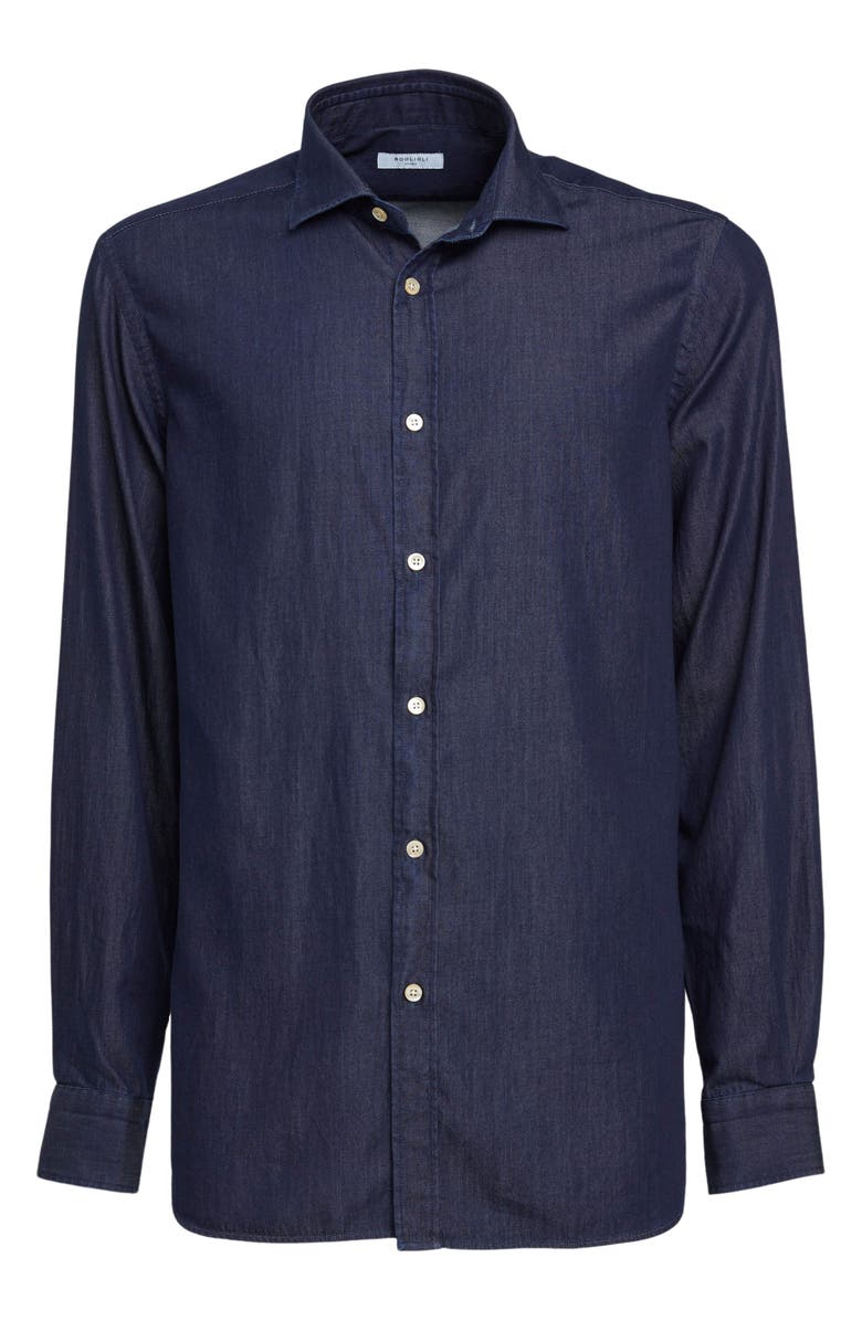 Boglioli Chambray Button-Up Shirt, Alternate, color,