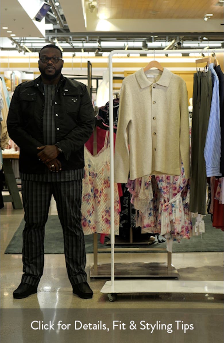 Button-Up Rib Cardigan, sales video thumbnail