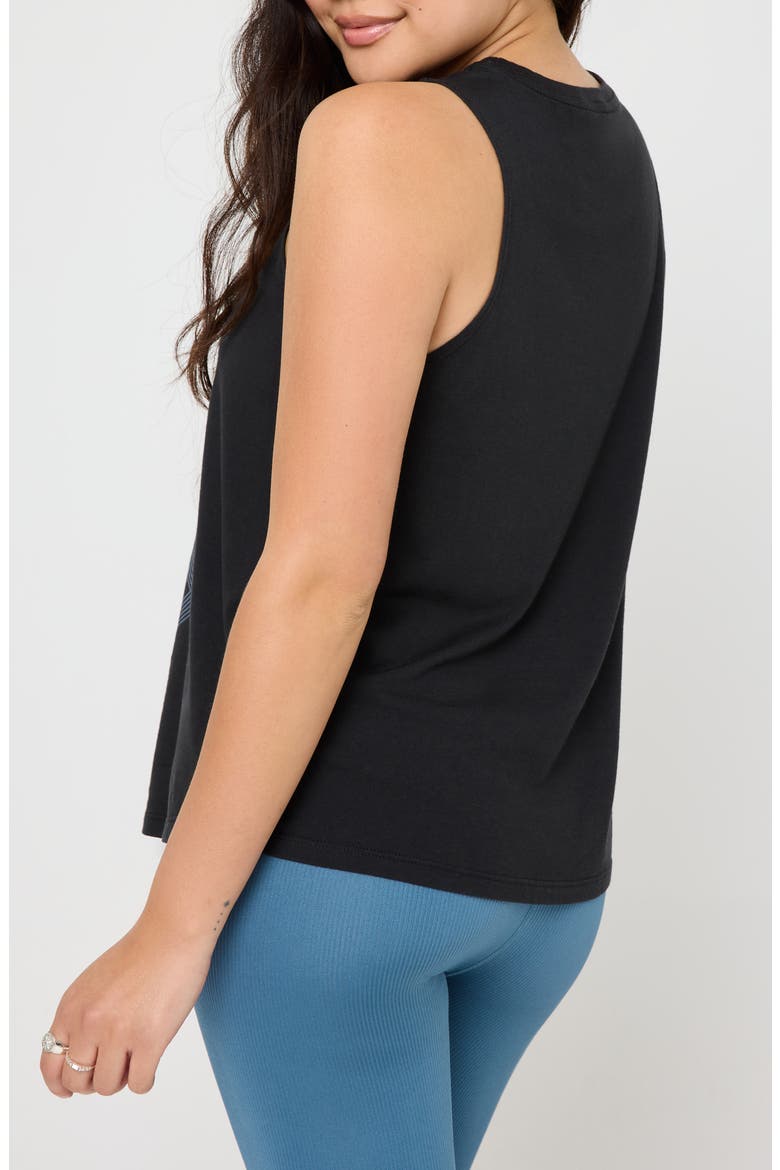 Sun Moon Stars Jade Muscle Tank, Alternate, color, BLACK