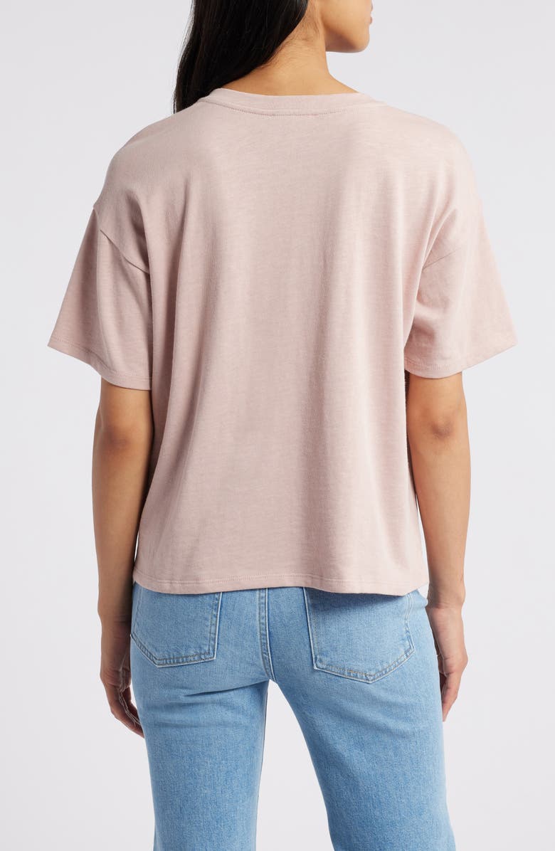 Eileen Fisher Crewneck Organic Cotton T-Shirt, Alternate, color, Opal