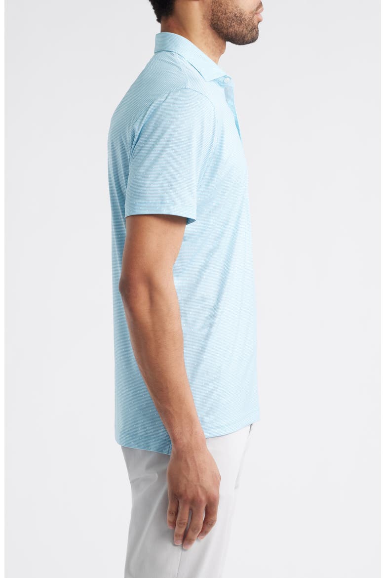 Tundra Microprint Featherweight Performance Polo, Alternate, color, PALISADES BLUE