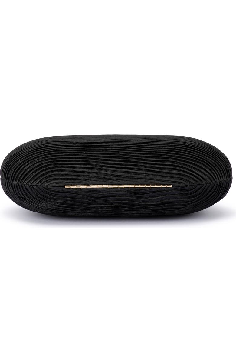Olga Berg Natalie Pleated Oval Clutch, Alternate, color,