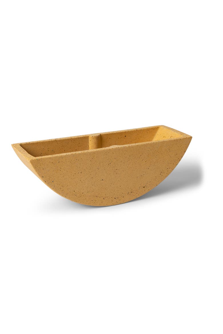 The Totter Concrete Planter, Main, color, MARIGOLD TERRAZZO