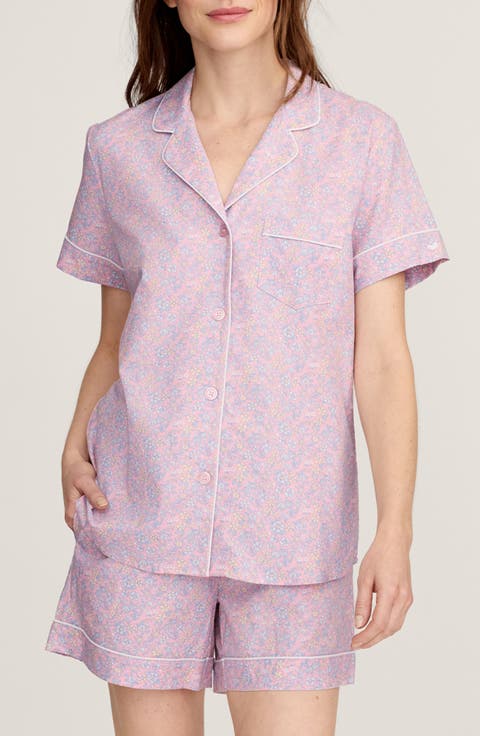 Brushed Cotton Twill Short Pajamas